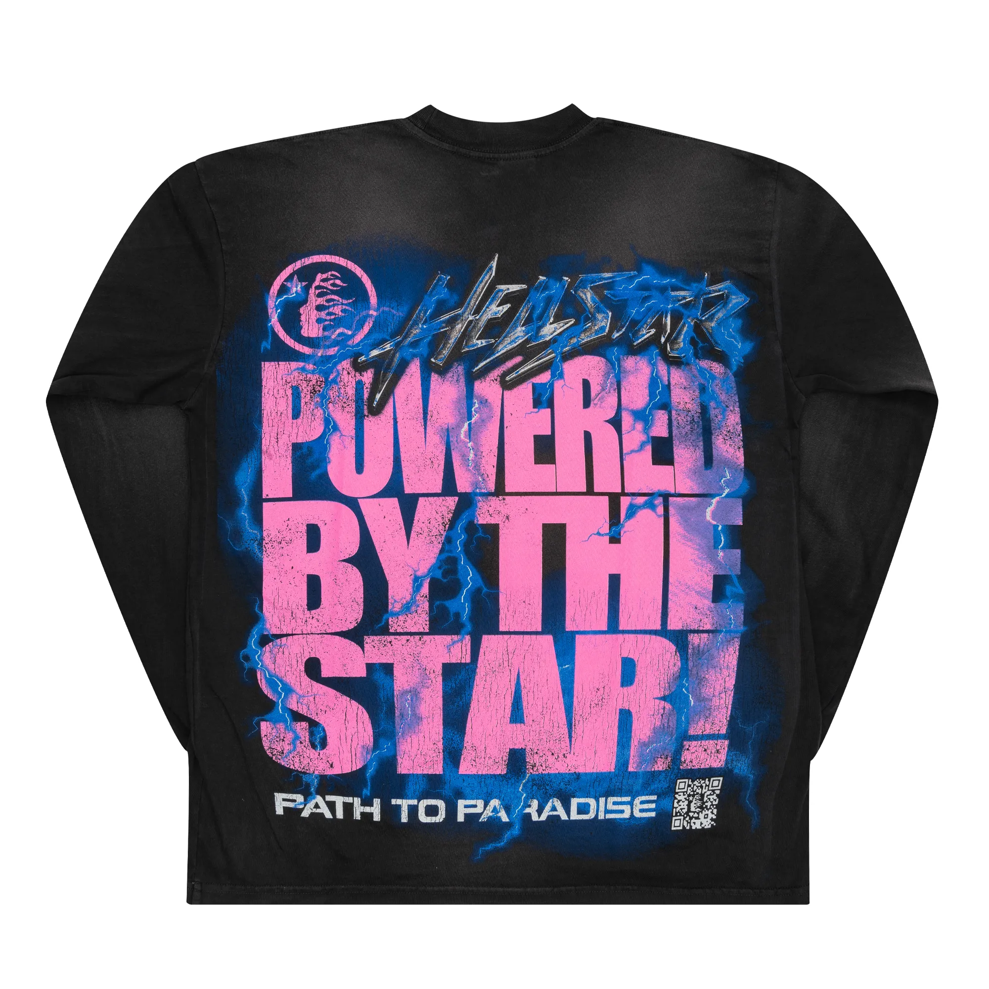 Hellstar Studios Powered By The Star L/S Tee Black sold by PLUS product image thumbnail 2