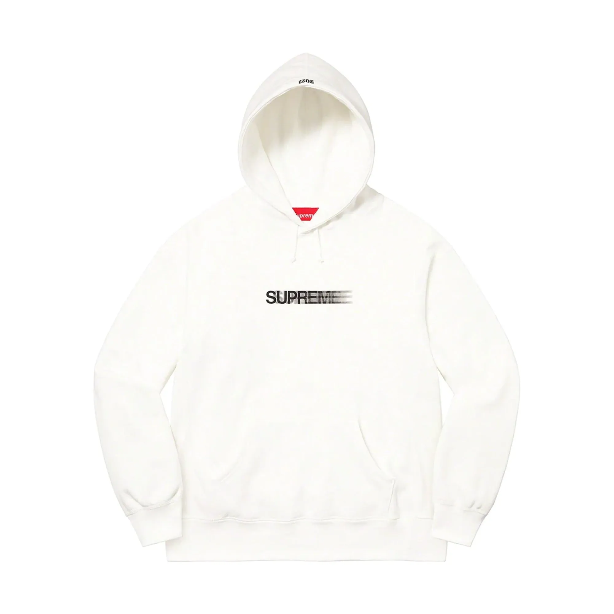 Supreme Motion Logo Hooded Sweatshirt White (SS23) sold by PLUS