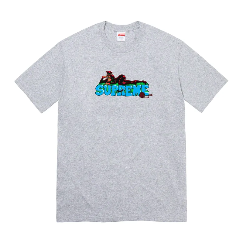 Supreme Catwoman Tee Heather Grey sold by PLUS