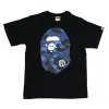 BAPE Color Camo Big Ape Head Tee Black/Navy sold by PLUS