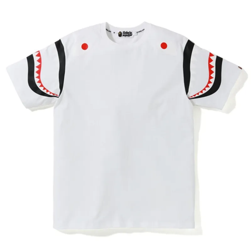 BAPE Shark Shoulder Tee (FW19) White sold by PLUS
