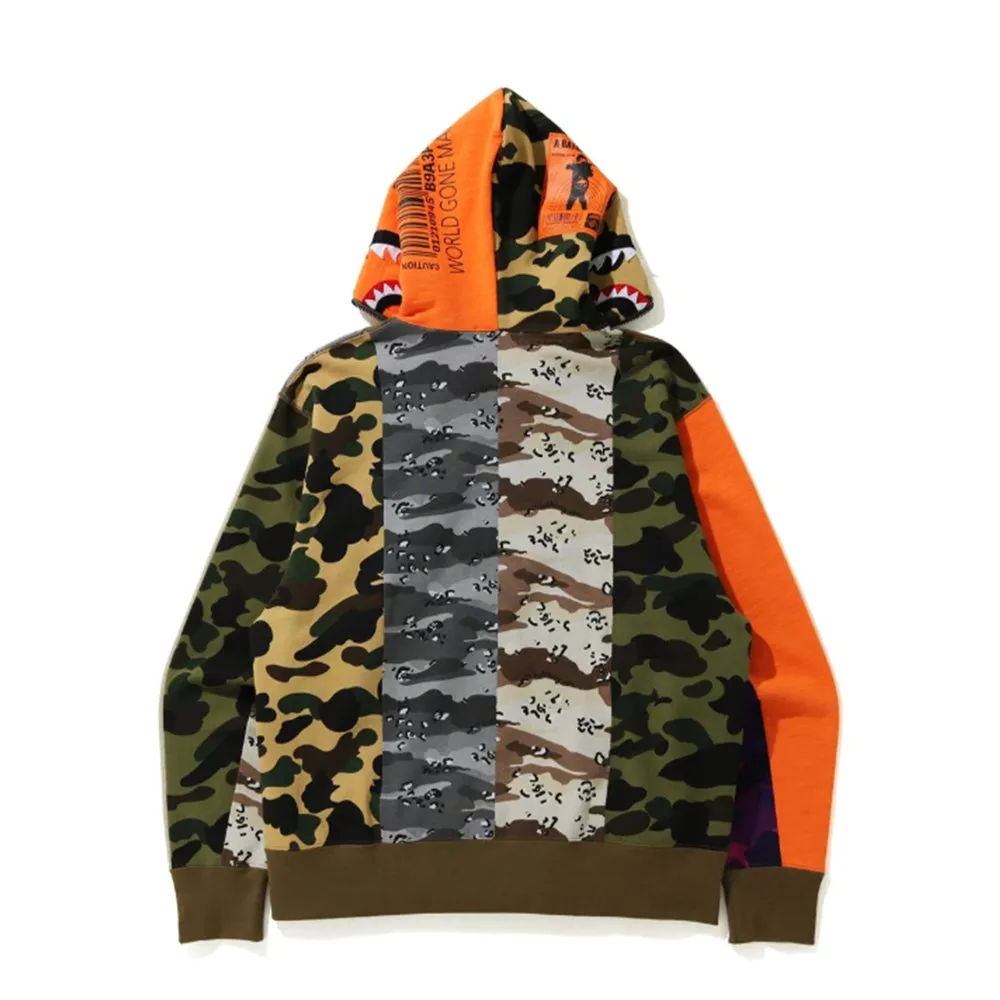 BAPE Crazy Camo Mad Shark Relaxed Full Zip Hoodie Multi sold by PLUS product image thumbnail 3