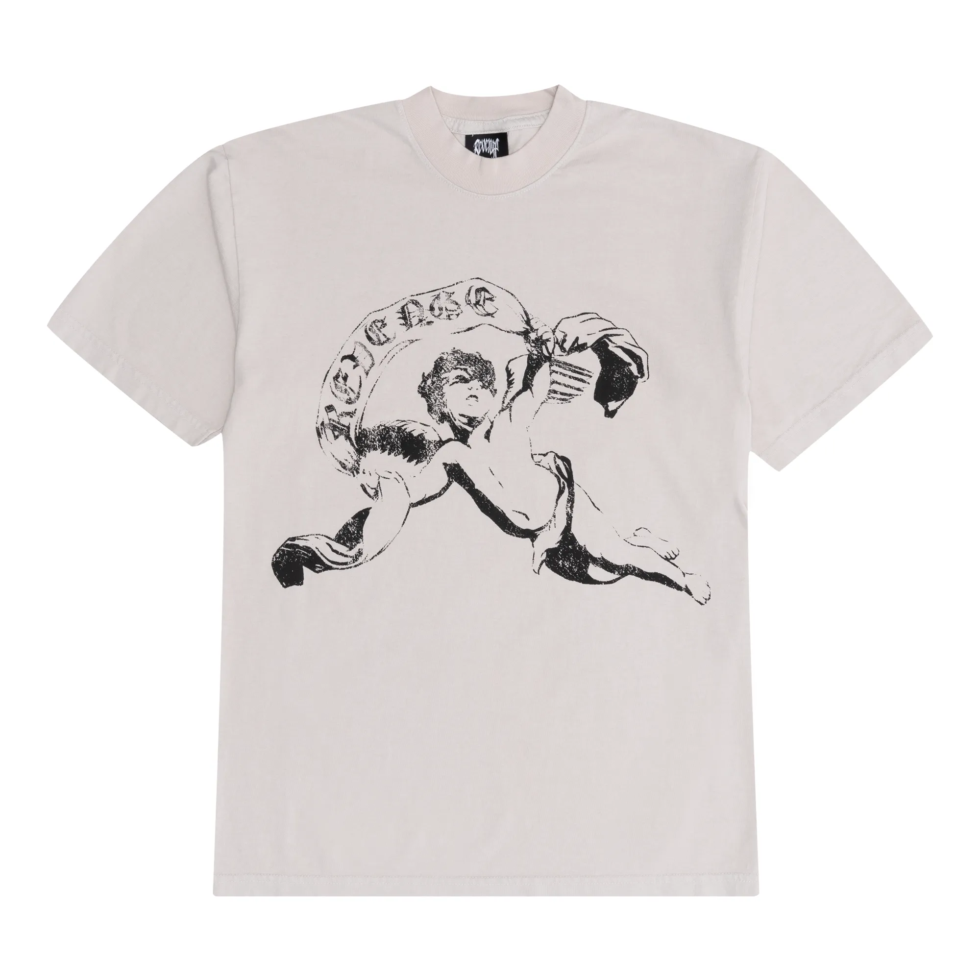 Revenge Flame Cherub Tee Cream sold by PLUS