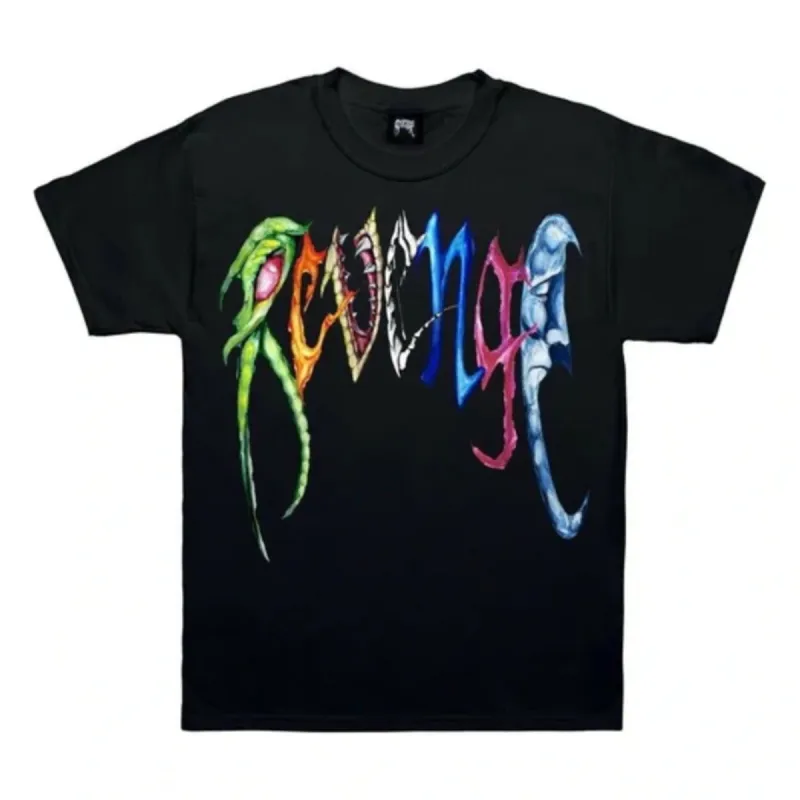Revenge x Trippie Redd Arch Logo Tee Black sold by PLUS