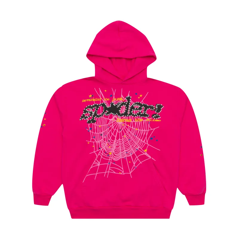 Spider Worldwide Punk V2 Hoodie Pink sold by PLUS