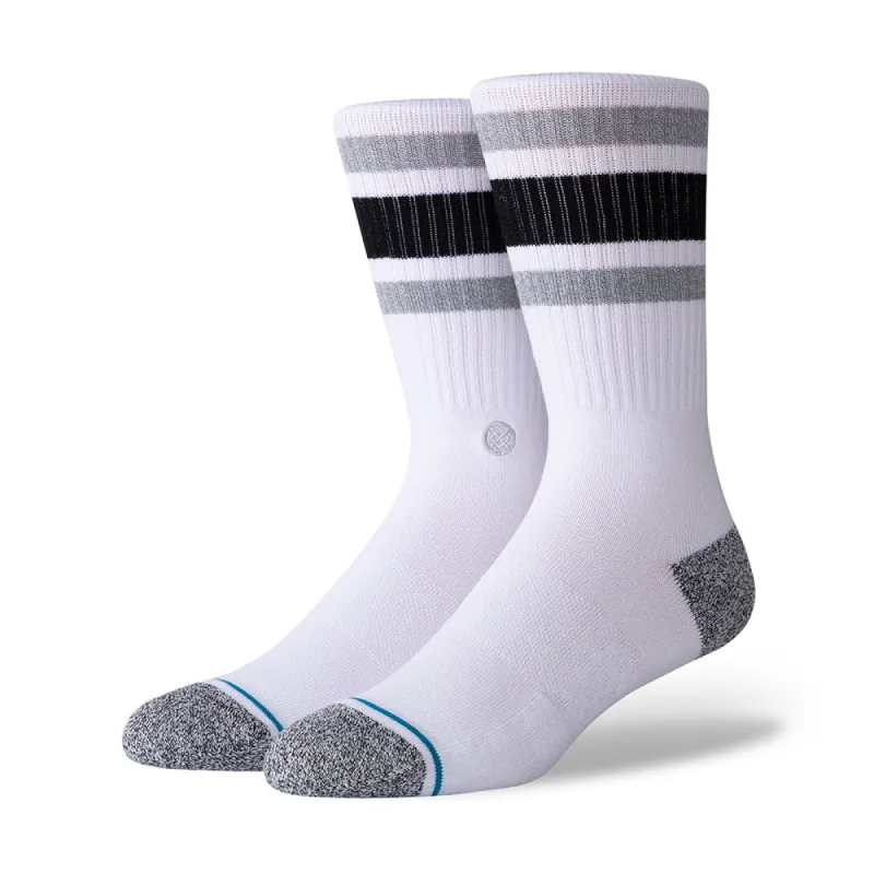 Stance BOYD ST Socks White/Grey (1 Pack) sold by PLUS