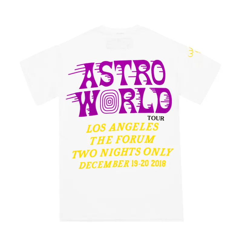 Travis Scott Astroworld LA Exclusive T-Shirt White sold by PLUS