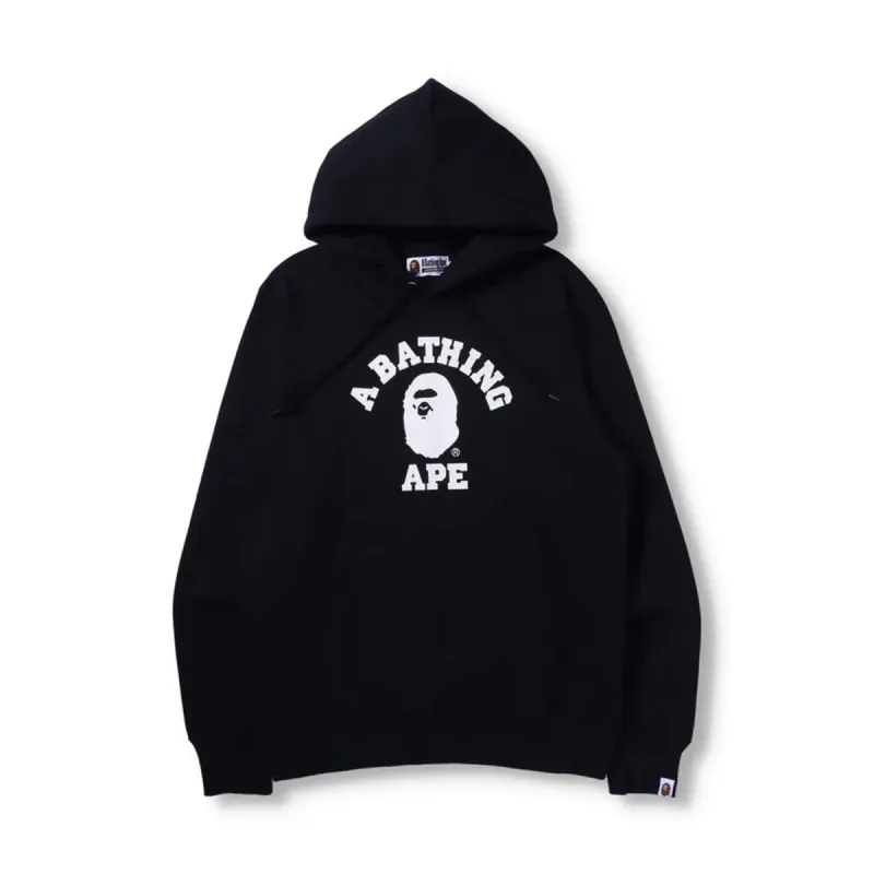 Bape College Pullover Hoodie Black sold by PLUS
