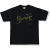 BAPE 1st Camo Bapesta Logo Tee Black/Green sold by PLUS