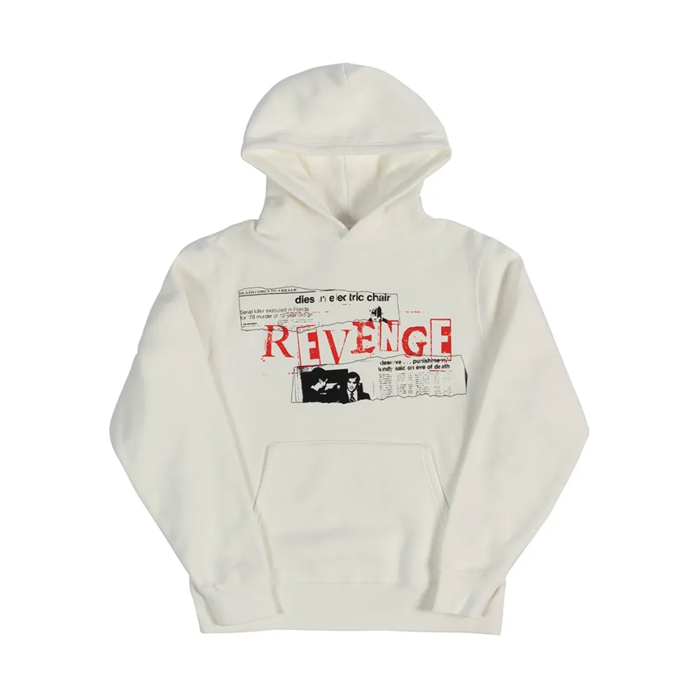 Revenge Bundy Hoodie White sold by PLUS