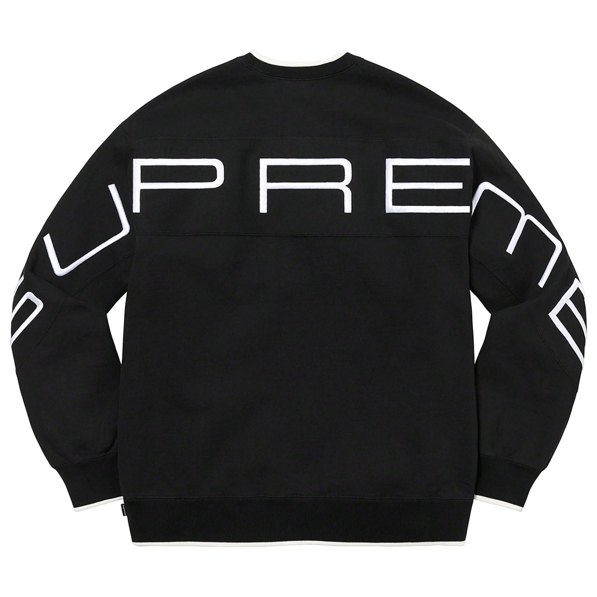 Supreme Stretch Crewneck Black sold by PLUS