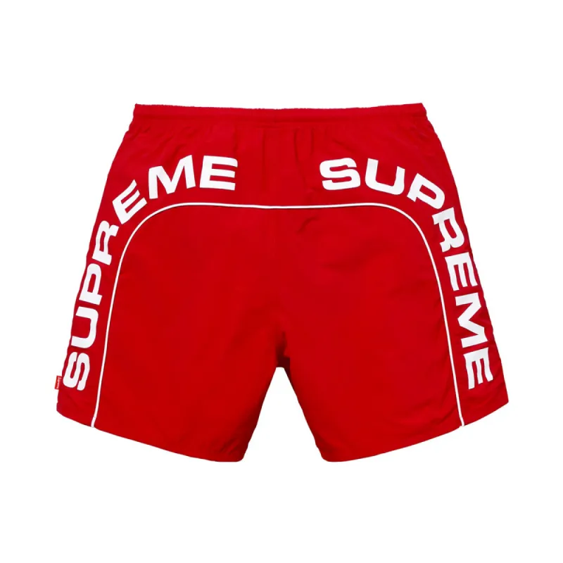 Supreme Arc Logo Water Short Red sold by PLUS