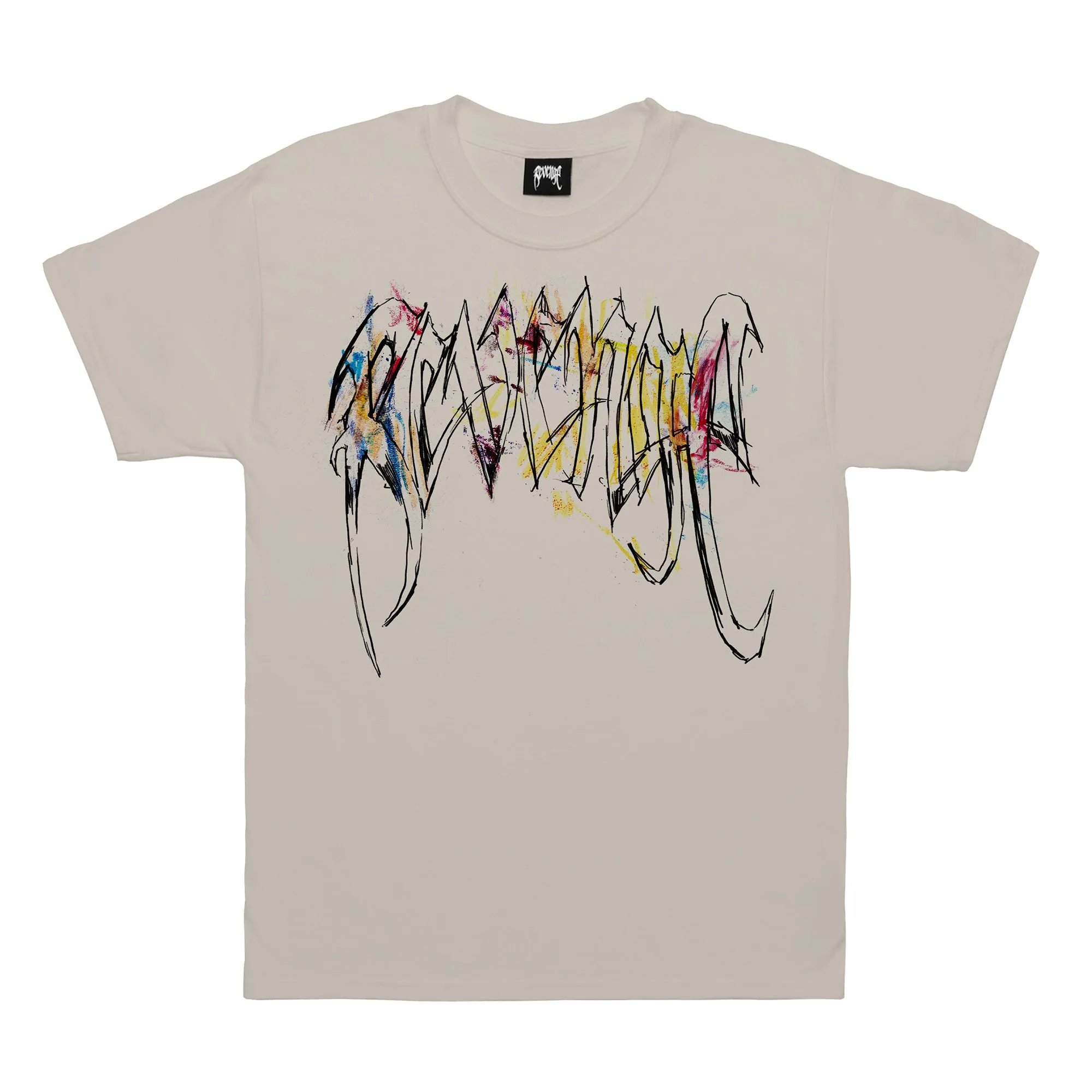 Revenge x OTF Lil Durk Painting Tee White sold by PLUS