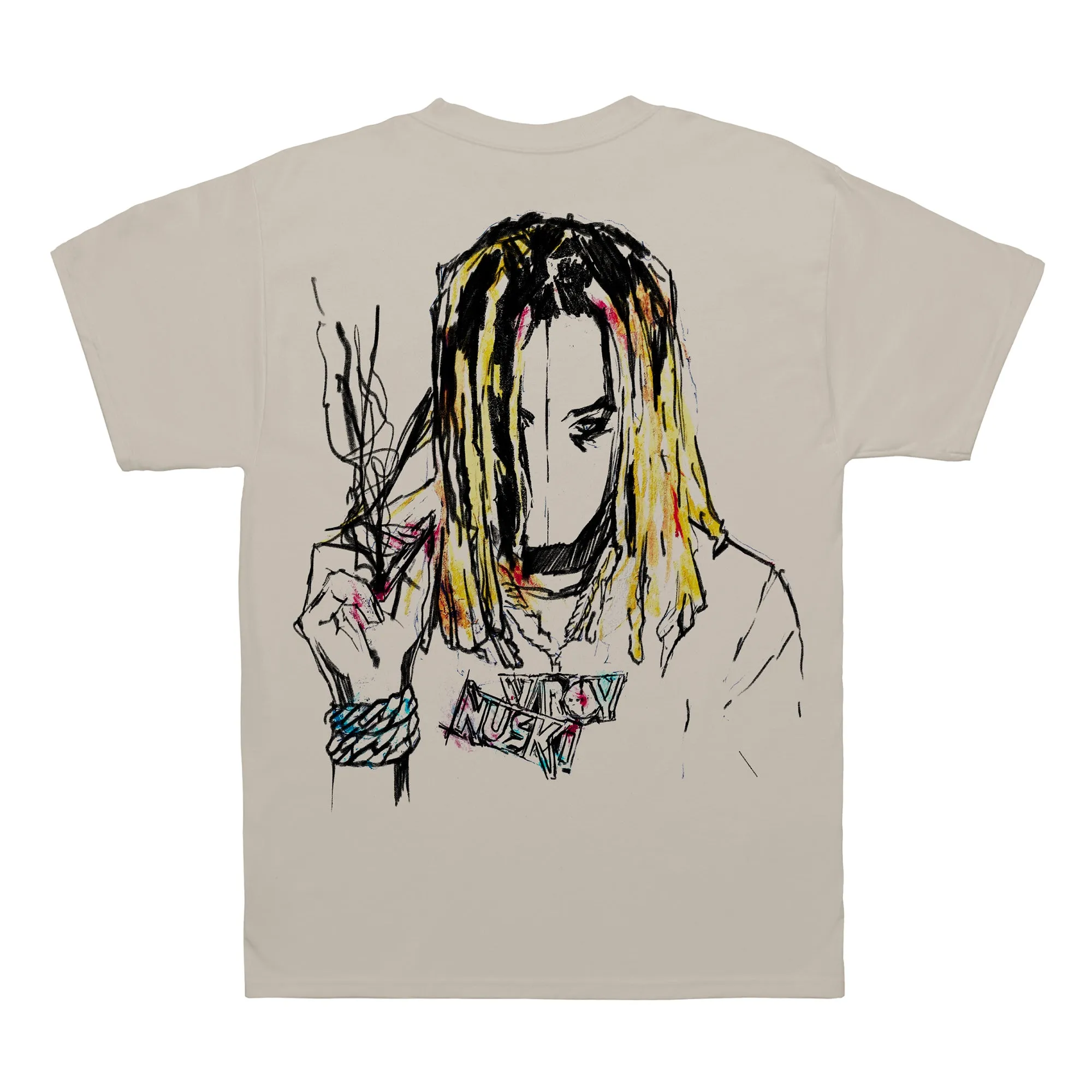Revenge x OTF Lil Durk Painting Tee White sold by PLUS product image thumbnail 2