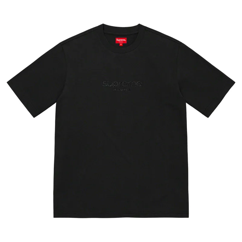 Supreme Beaded Logo S/S Top Black sold by PLUS
