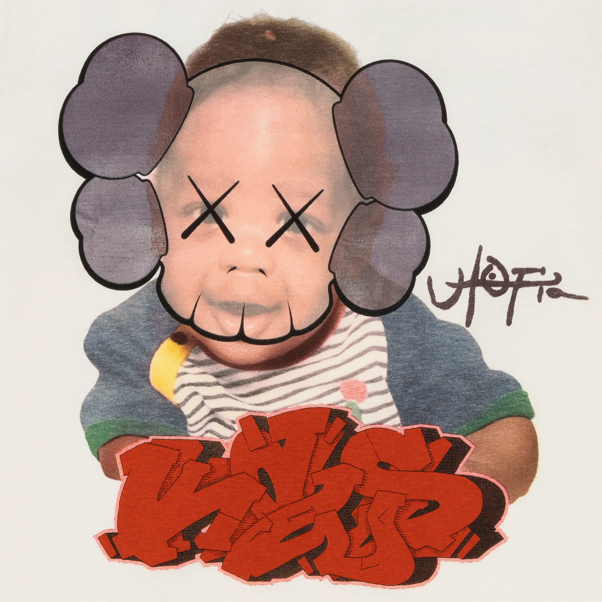 Travis Scott Utopia x KAWS Portrait Tee White sold by PLUS product image thumbnail 3