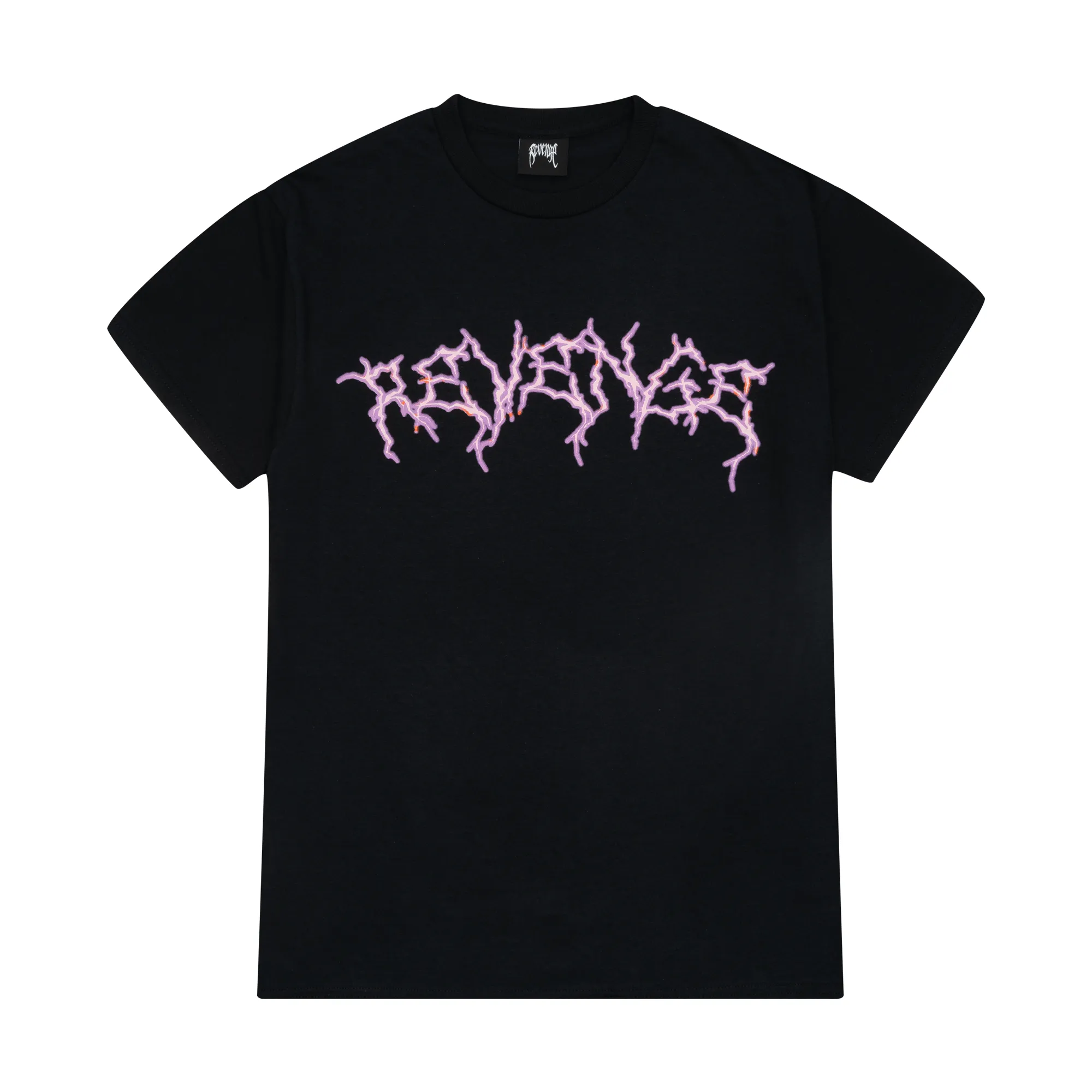Revenge Pink Lightning Anarchy Tee Black sold by PLUS
