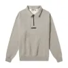 FOG Essentials Mockneck Half Zip Dark Heather Oatmeal sold by PLUS