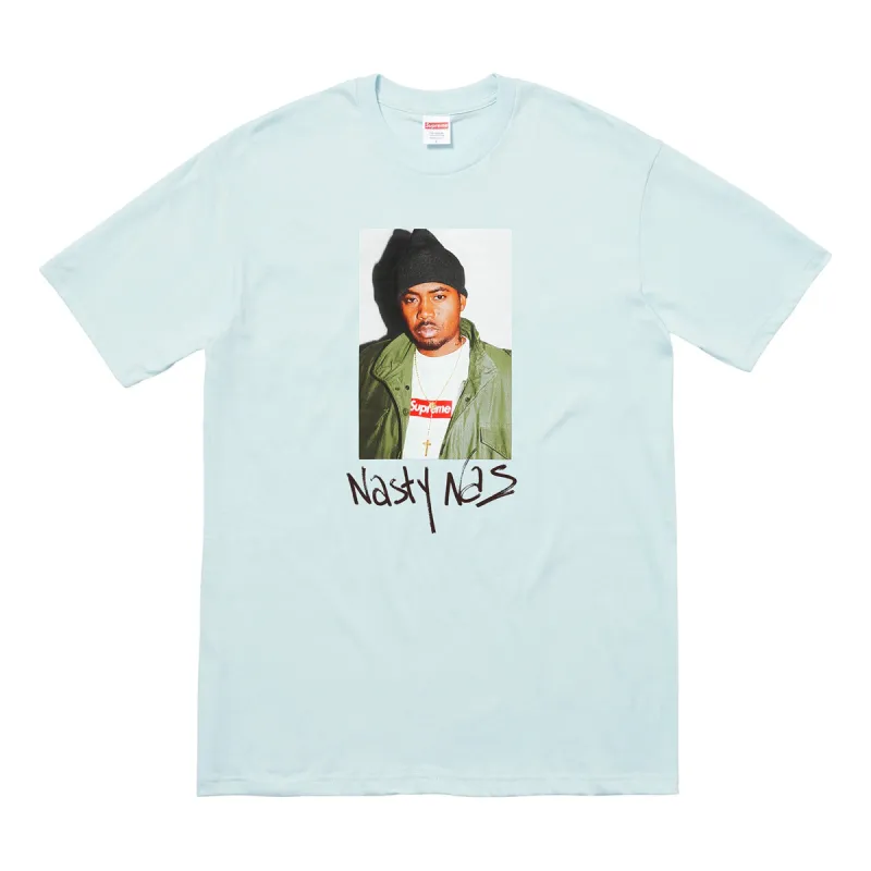 Supreme Nas Tee Pale Blue sold by PLUS