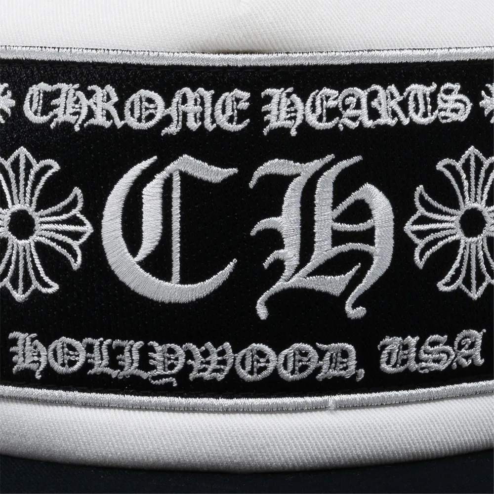 Chrome Hearts Hollywood Patch Trucker Cap Black/White sold by PLUS product image thumbnail 3