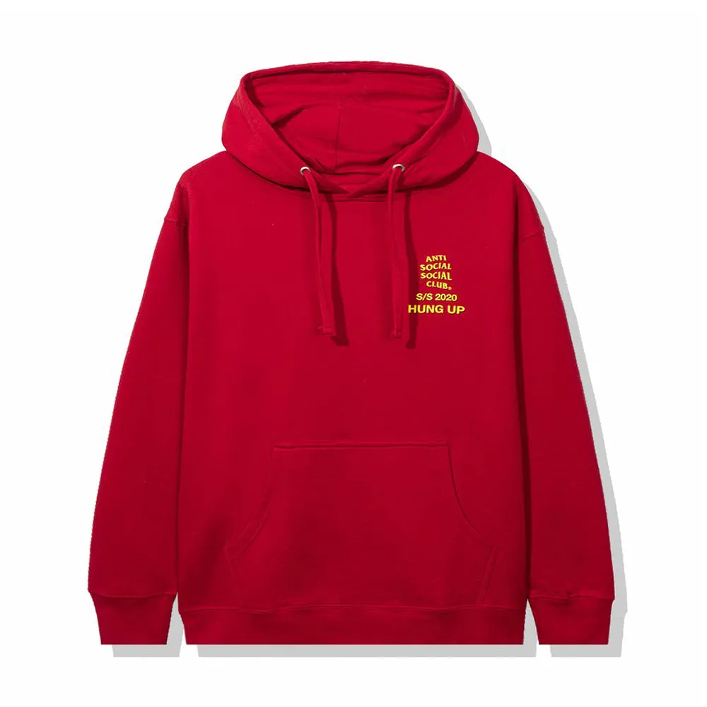 Anti Social Social Club Dialtone Hoodie Red sold by PLUS product image thumbnail 2