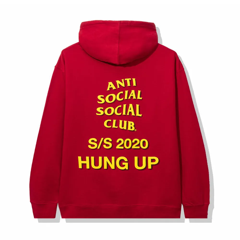 Anti Social Social Club Dialtone Hoodie Red sold by PLUS