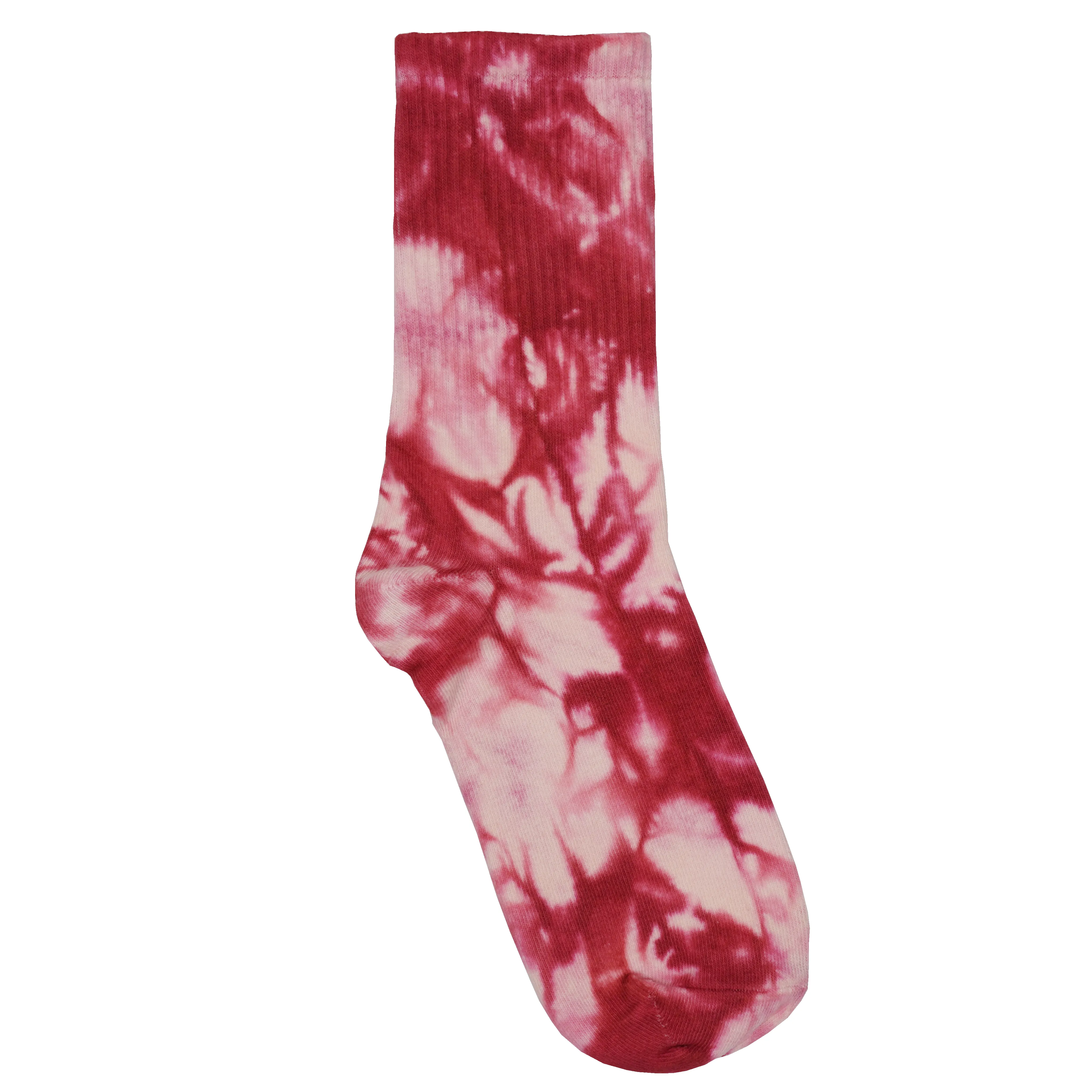Sole Tie Dye Crew Socks Red sold by PLUS