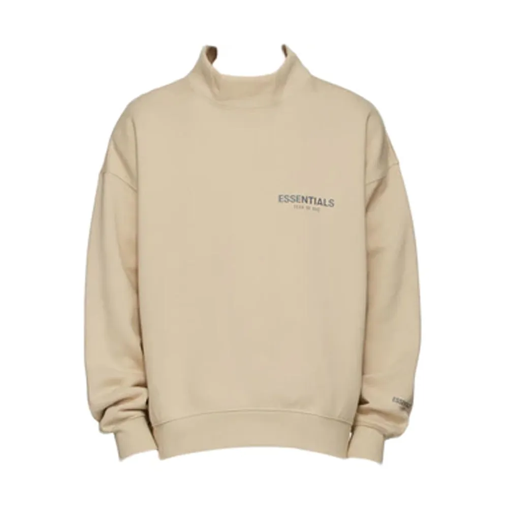 FOG Essentials Mock Neck Sweatshirt Linen (FW21) sold by PLUS