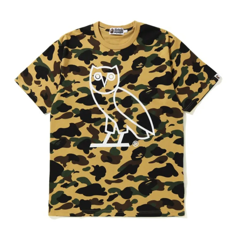 BAPE x OVO 1st Camo Tee Yellow sold by PLUS