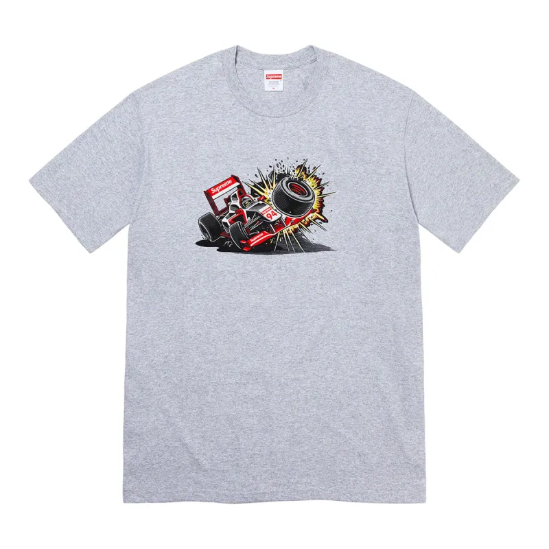 Supreme Crash Tee (FW21) Heather Grey sold by PLUS