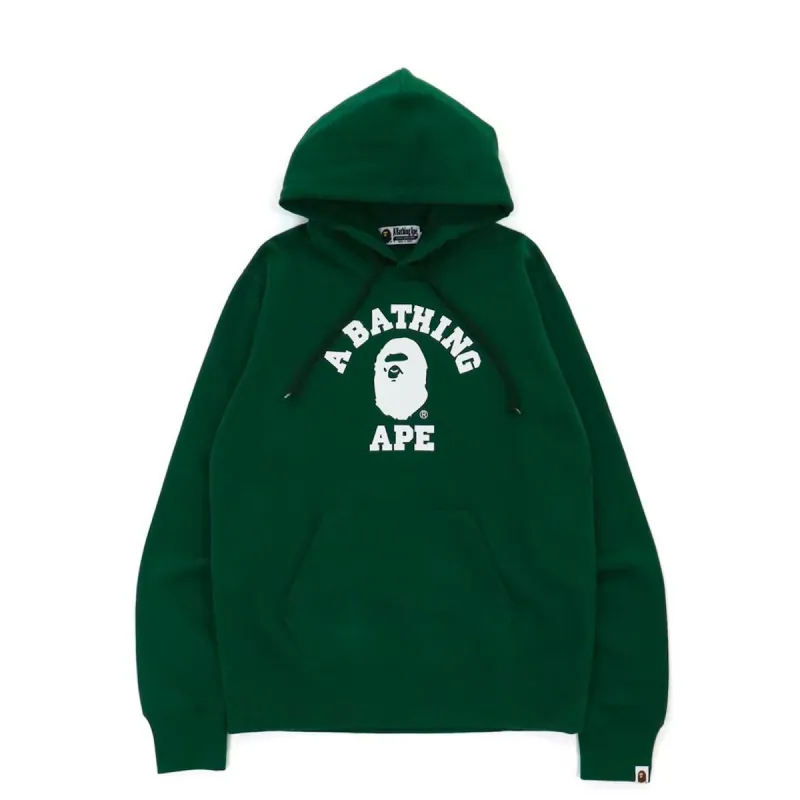 Bape College Pullover Hoodie Olive Drab sold by PLUS