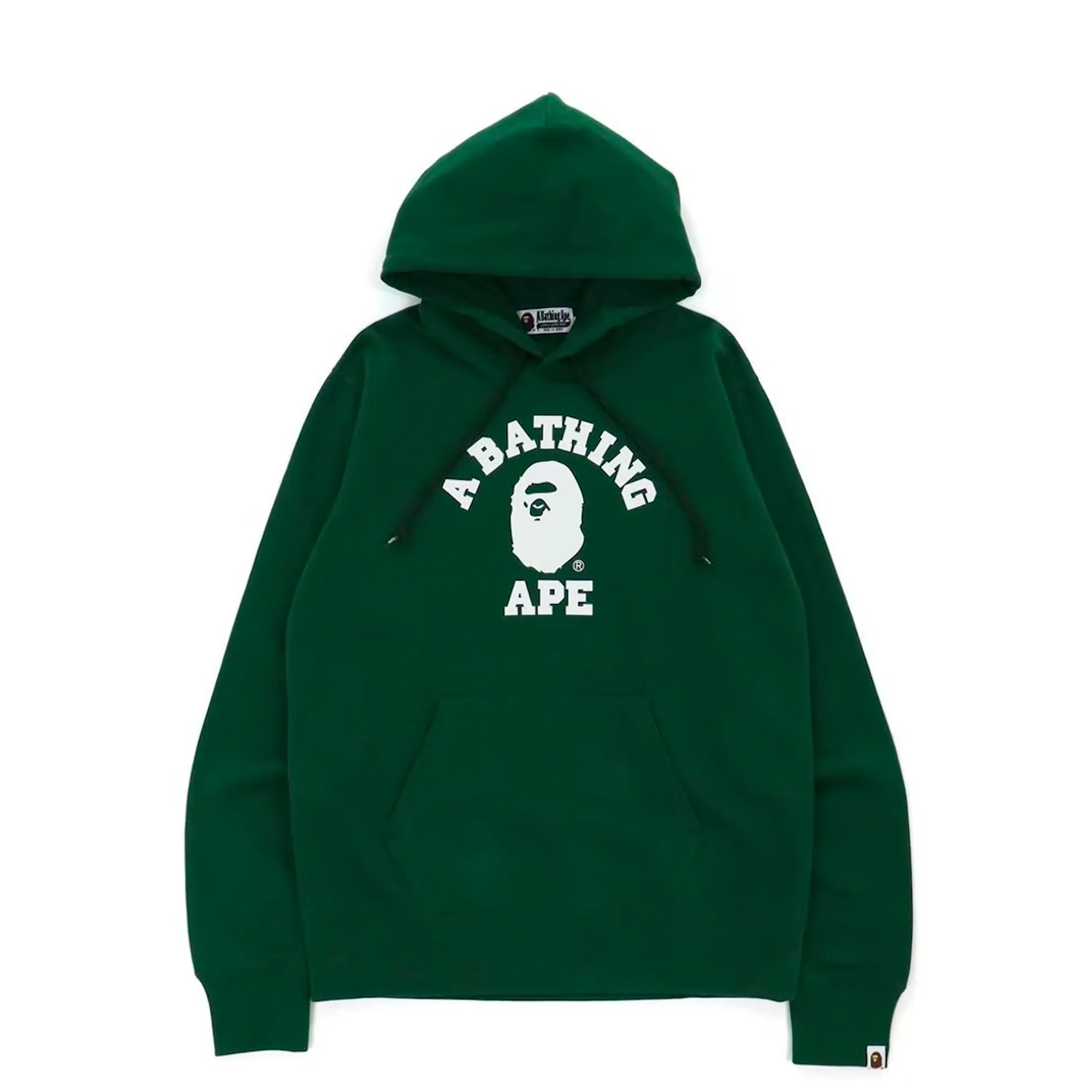 Bape College Pullover Hoodie Olive Drab sold by PLUS