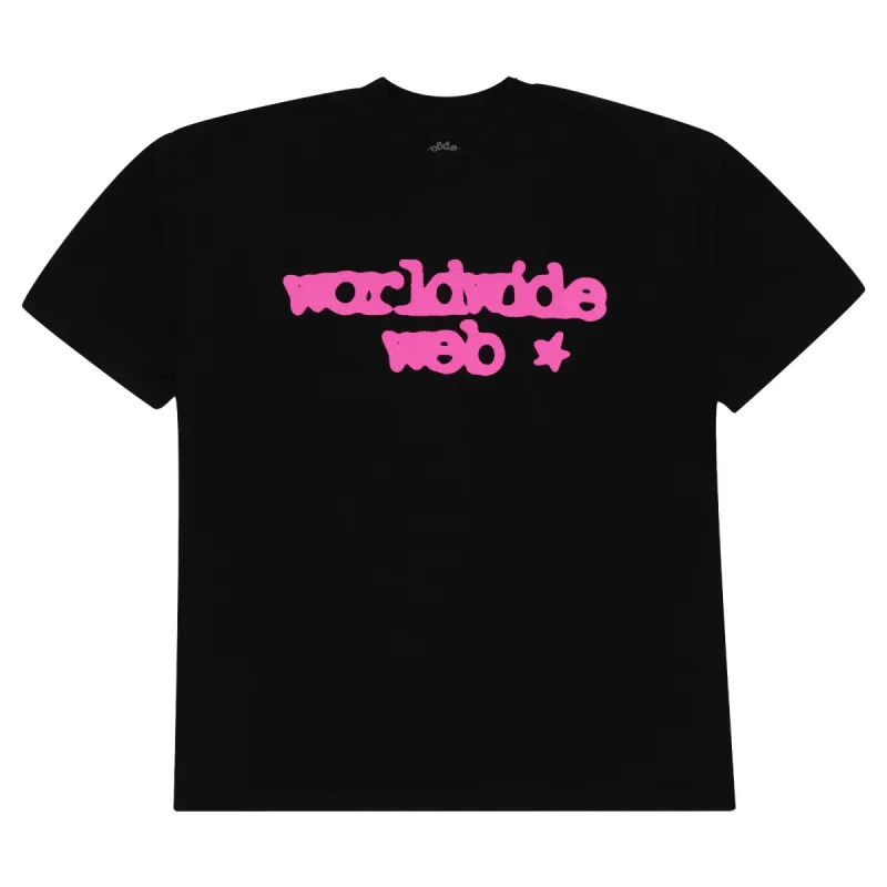 Spider Worldwide Web Tee Black/Pink sold by PLUS