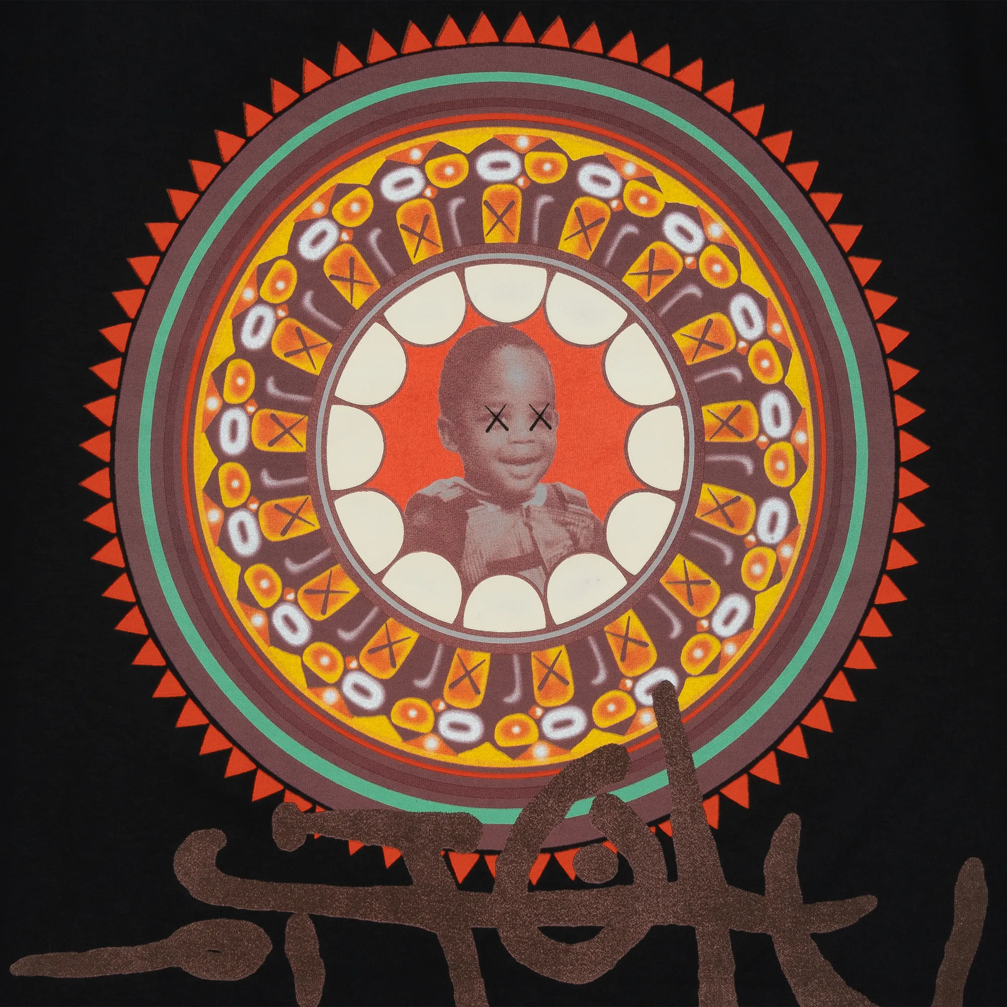 Travis Scott Utopia x KAWS II Tee Black sold by PLUS product image thumbnail 4