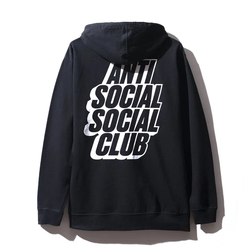 Anti Social Social Club Blocked Hoodie Black sold by PLUS