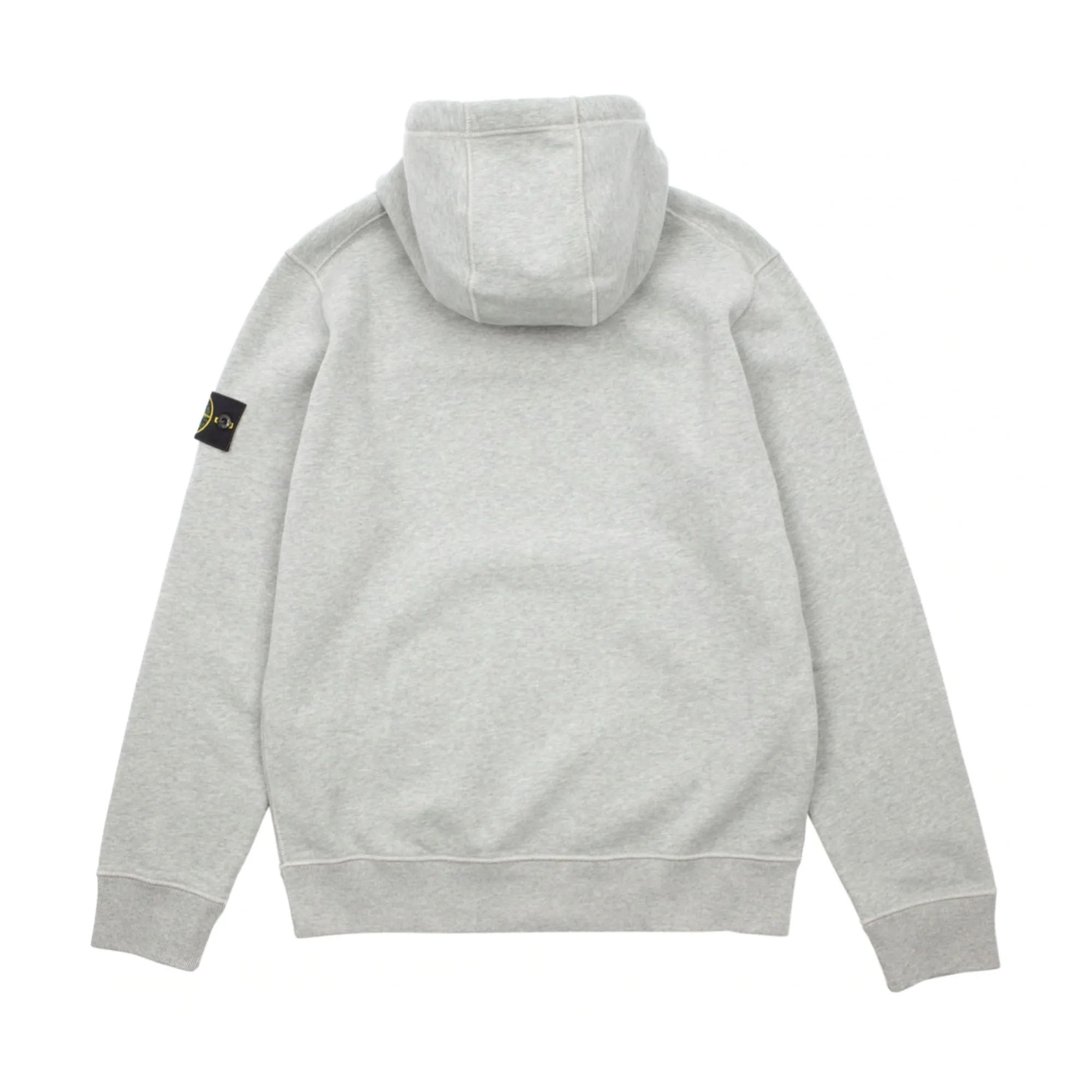 Stone Island Brushed Cotton Fleece Hooded Sweatshirt Dust Melange sold by PLUS product image thumbnail 2