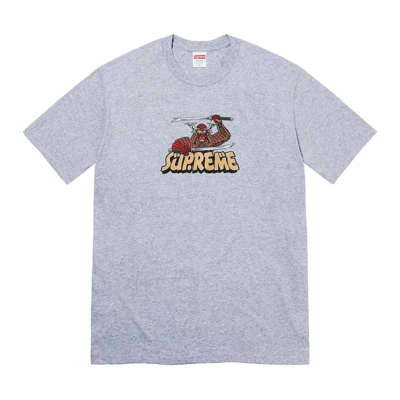 Supreme Samurai Tee Heather Grey sold by PLUS