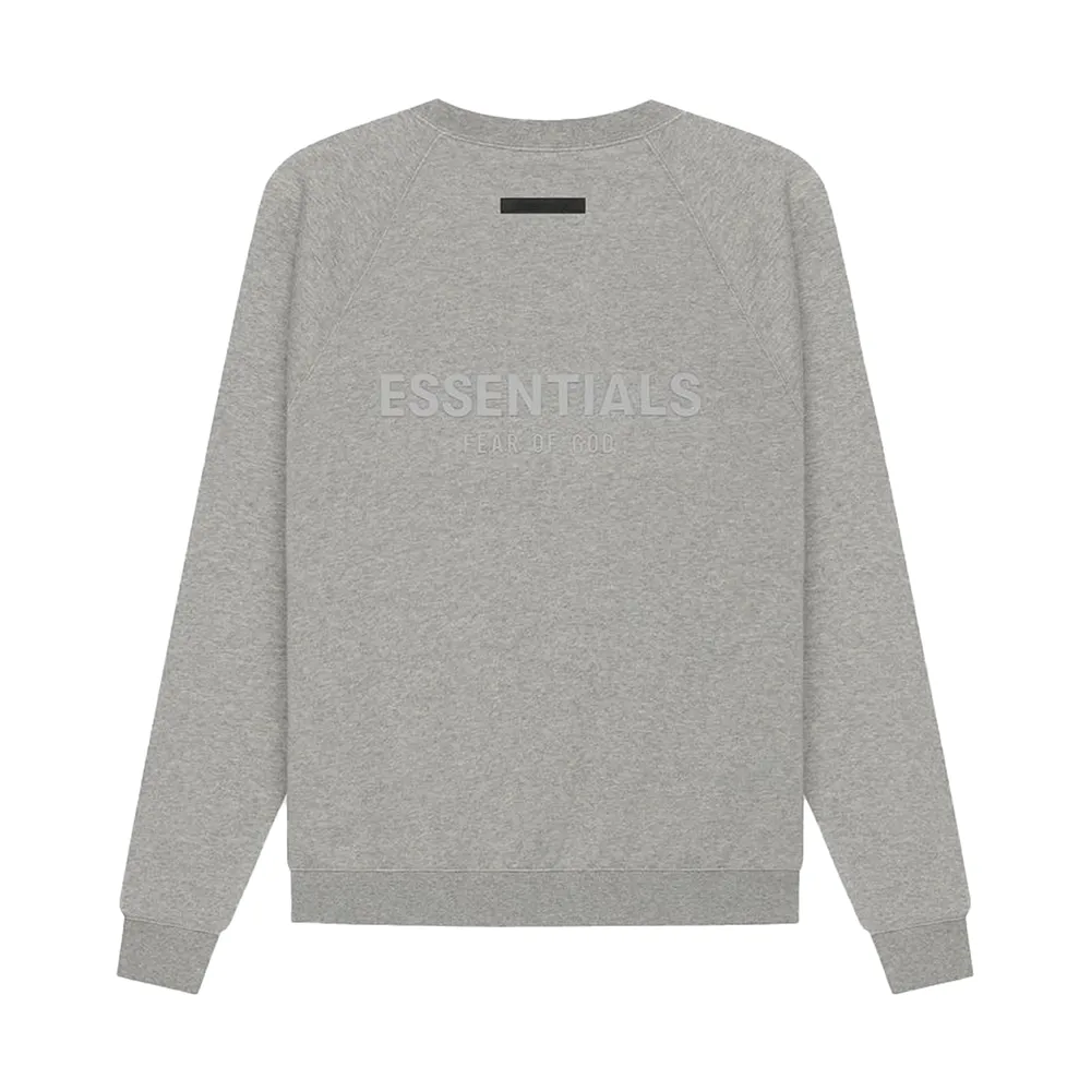 FOG ESSENTIALS Pull Over Crewneck Dark Heather Oatmeal (SS21) sold by PLUS
