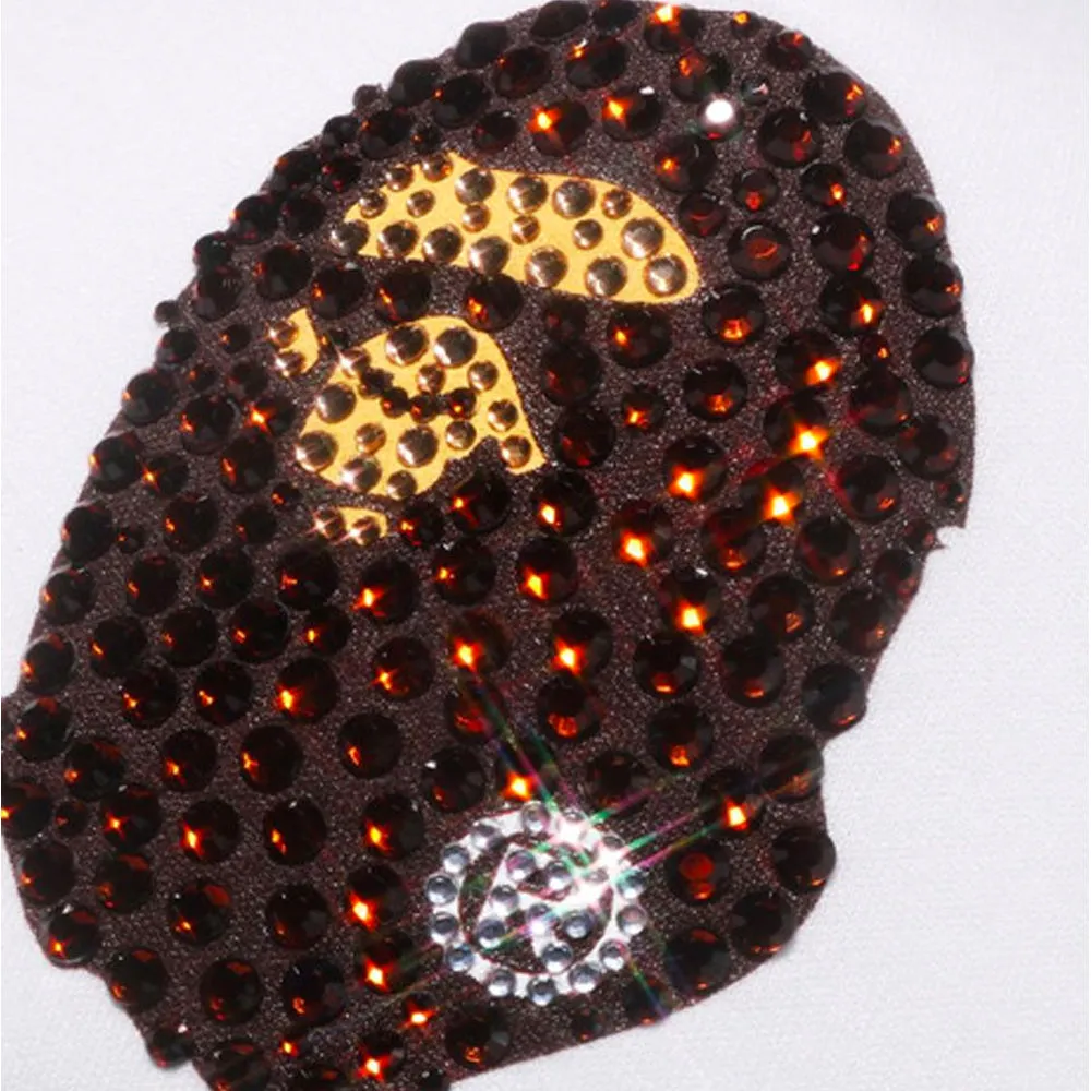 Bape Ape Head Crystal Stone Mesh Cap Black sold by PLUS product image thumbnail 3