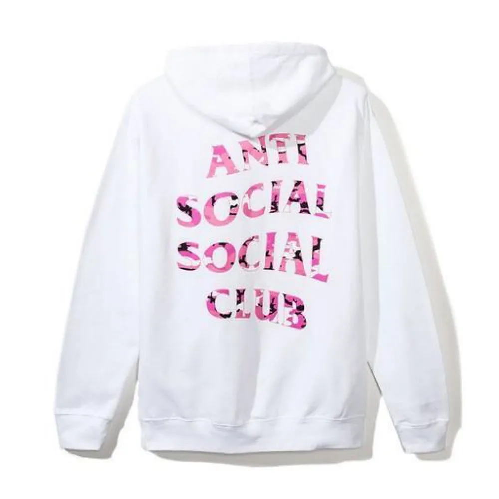 Anti Social Social Club Beverly Hoodie White/Pink sold by PLUS