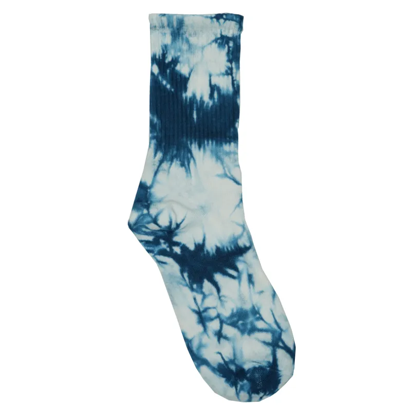 Sole Tie Dye Crew Socks Light Blue sold by PLUS