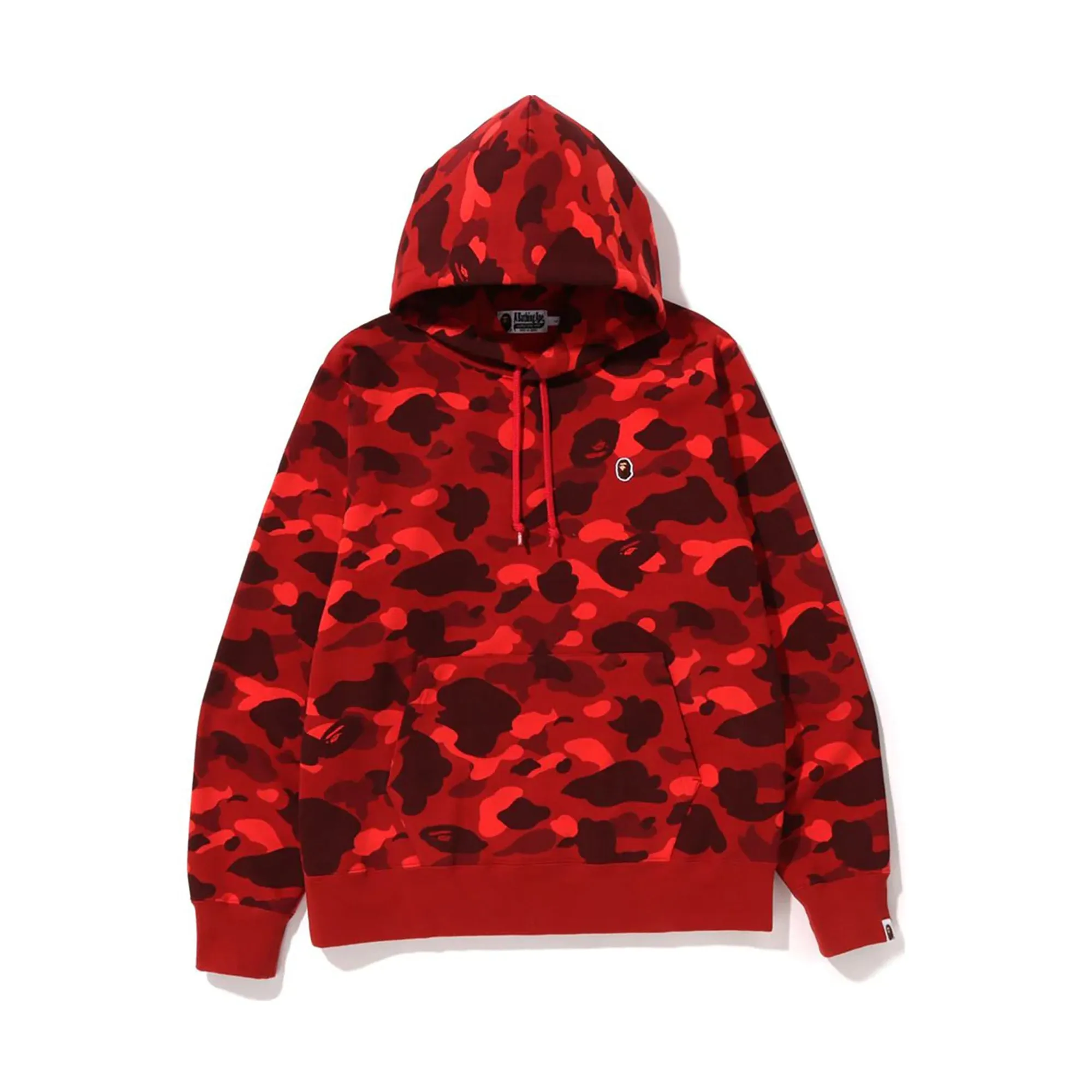 Bape Color Camo One Point Pullover Hoodie Red sold by PLUS