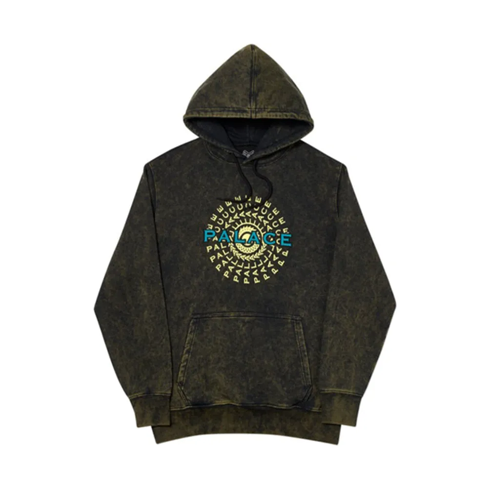 Palace Pircle Hood Black Acid Wash sold by PLUS