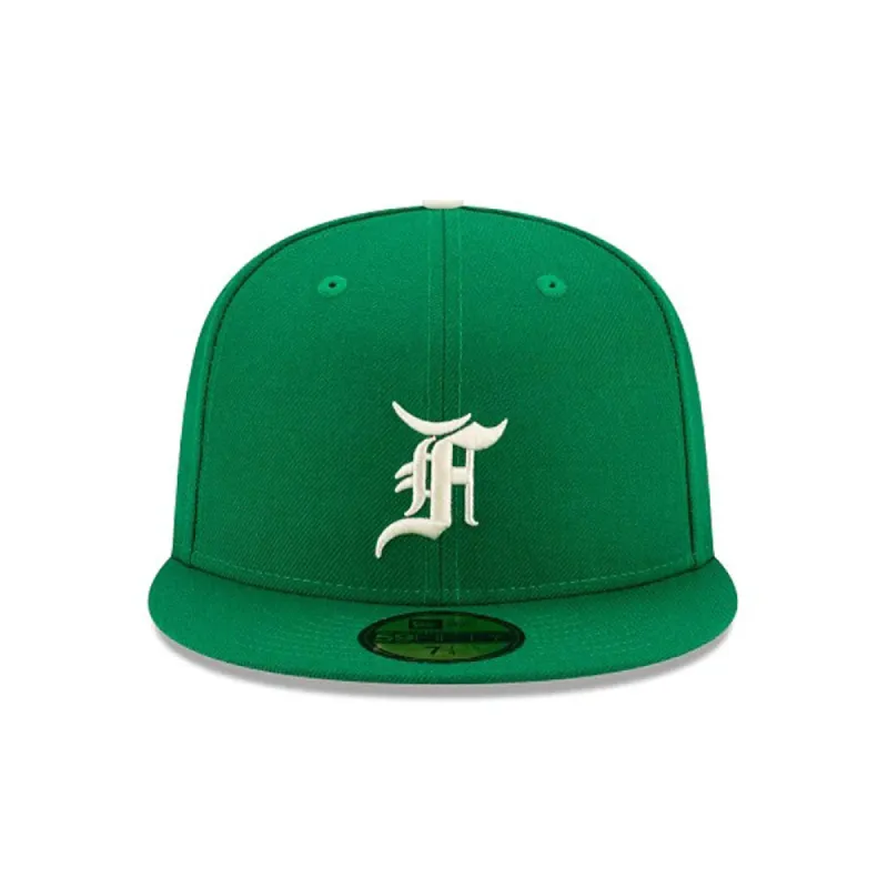 Fear of God Essentials New Era 59Fifty Fitted Hat (FW21) Kelly Green sold by PLUS