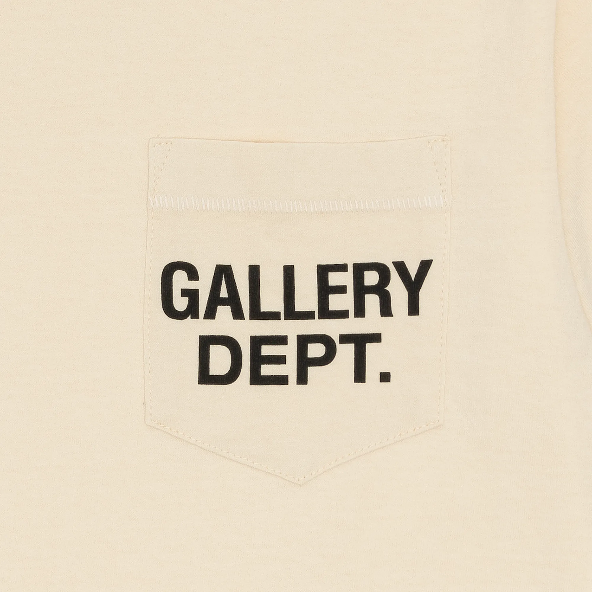 Gallery Dept. Logo Pocket Tee Cream sold by PLUS product image thumbnail 3