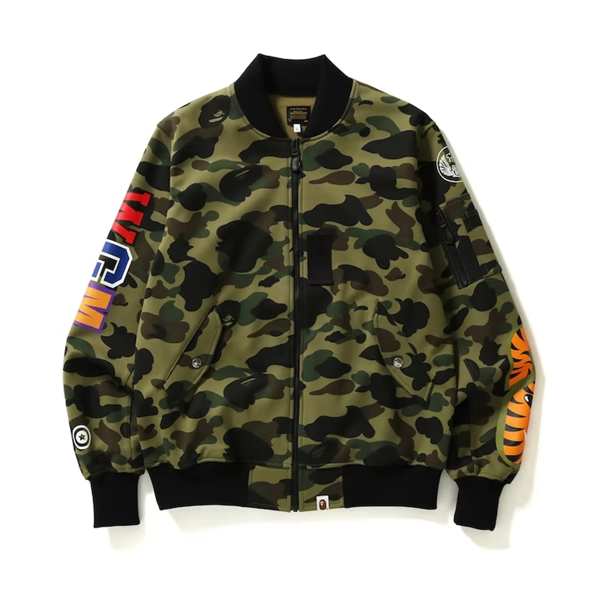 Bape Windstopper 1st Camo Shark Sweat Ma-1 Green sold by PLUS product image thumbnail 2