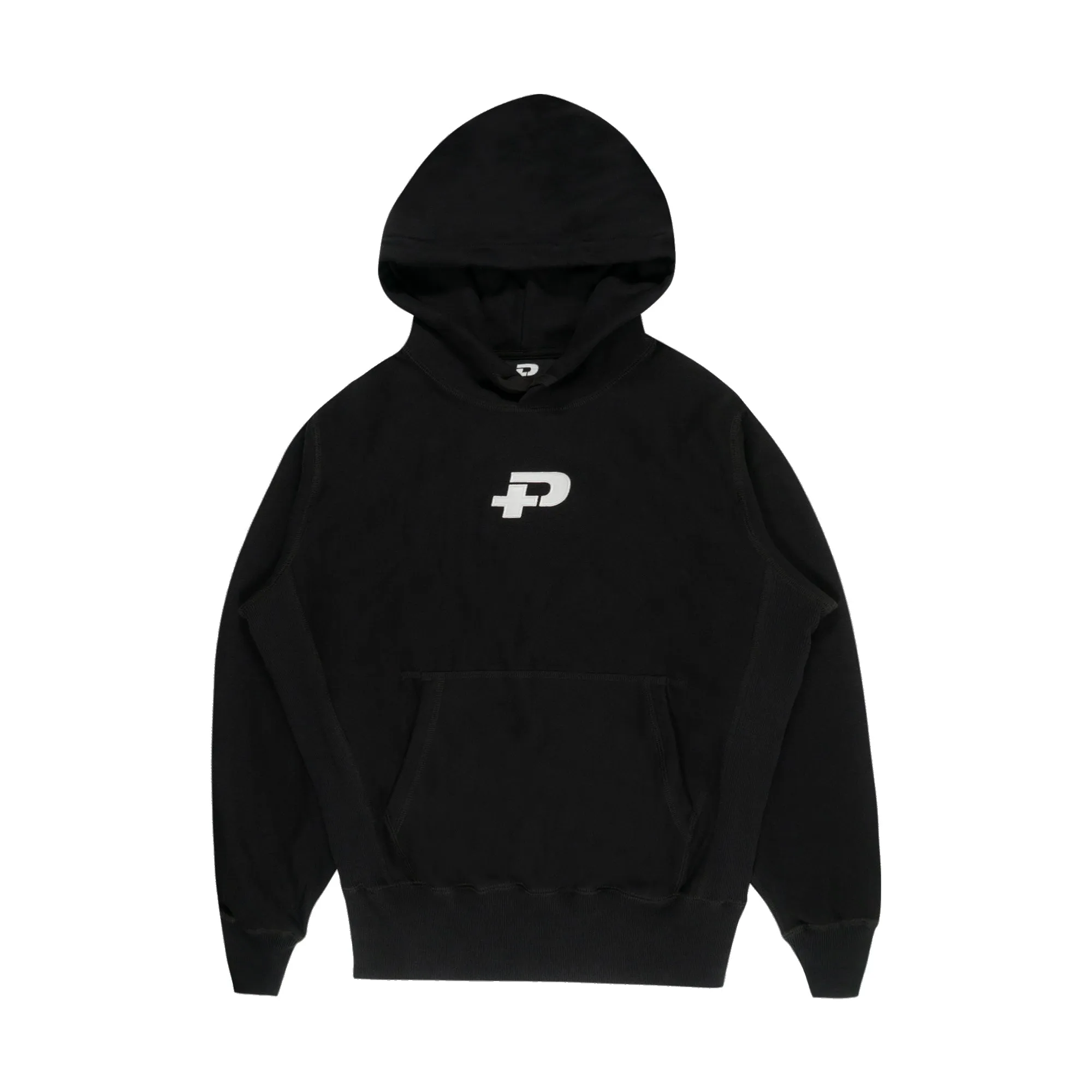 Plus Embroidered Logo Hoodie Black sold by PLUS