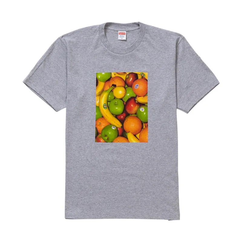Supreme Fruit Tee Heather Grey sold by PLUS