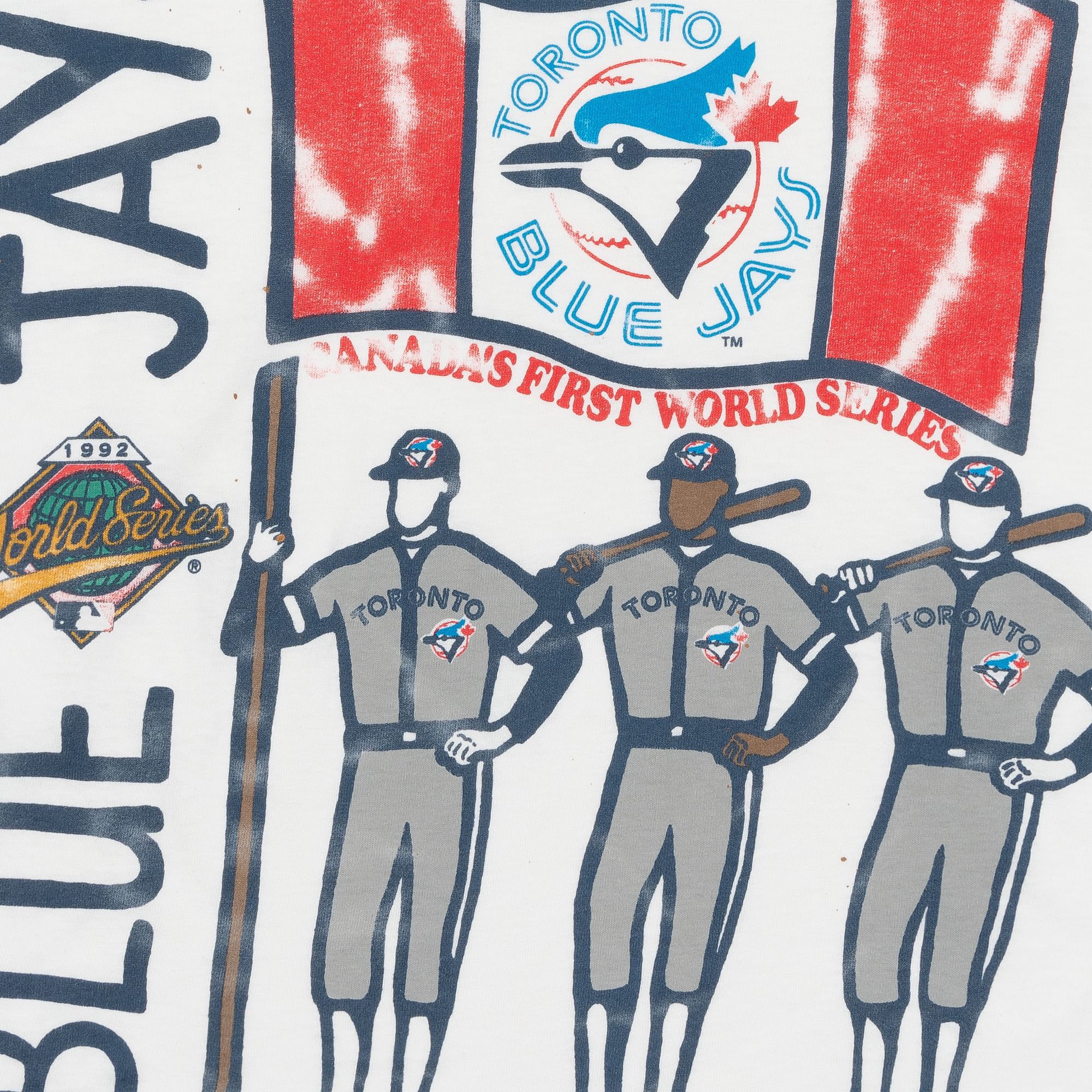 Toronto Blue Jays "Canadas First World Series" 1992 Tee White sold by PLUS product image thumbnail 2