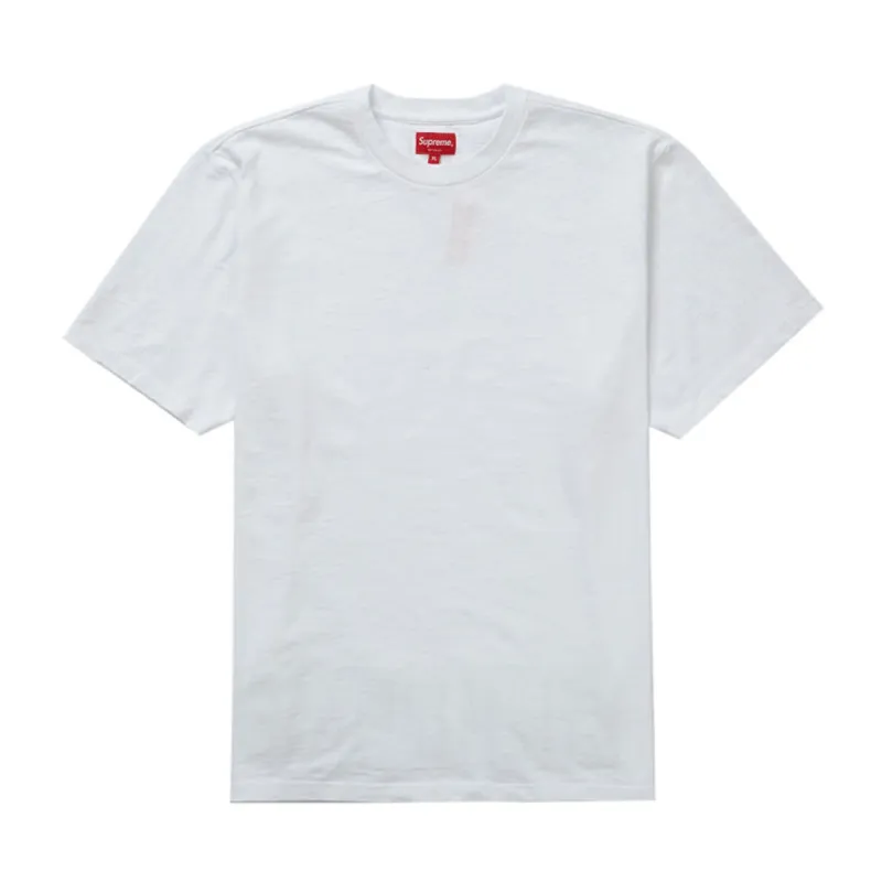Supreme Contrast Appliqué S/S Top White sold by PLUS